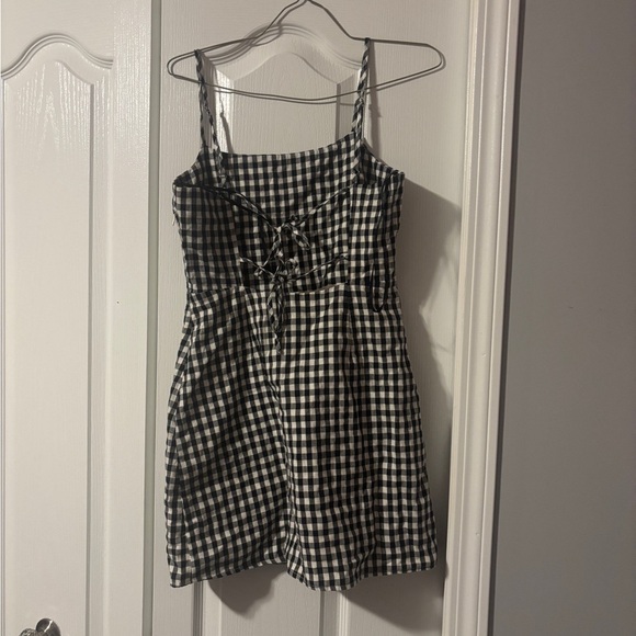 Lulus Sawyer Black and White Gingham Mini Dress - Picture 5 of 5